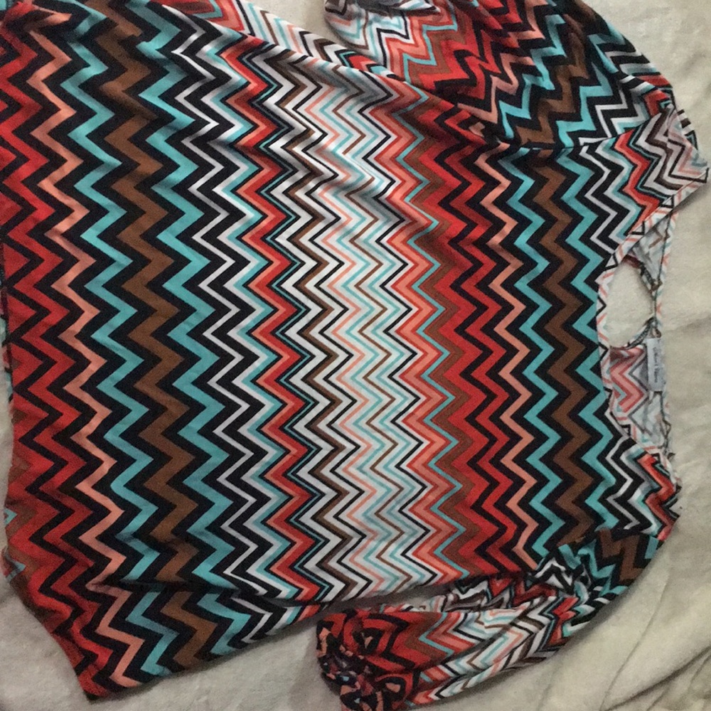A chevron patterned Star Vixen shirt